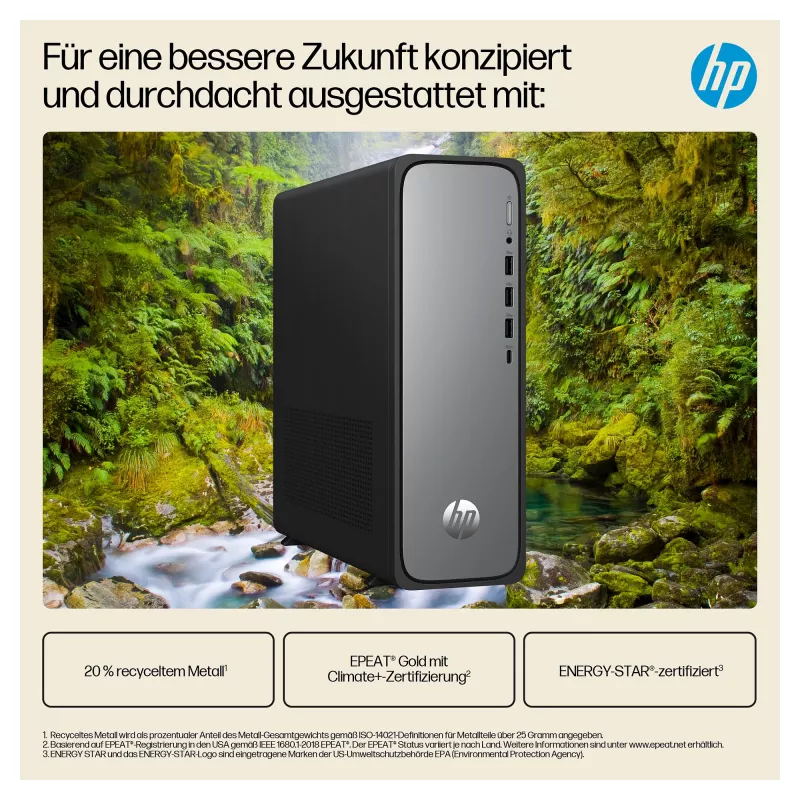 HP OmniDesk S03-0055ng Intel Core i5-14400 Desktop Torre Fina - Sistema completo - Core i5