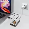Hub USB 3.2 Gen 1, 4 portas, USB-A/C, interruptor on/off