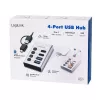 Hub USB 3.2 Gen 1, 4 portas, USB-A/C, interruptor on/off