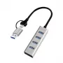 Hub USB 3.0 4 portas USB-A 5 Gbit/s