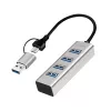 Hub USB 3.0 4 portas USB-A 5 Gbit/s
