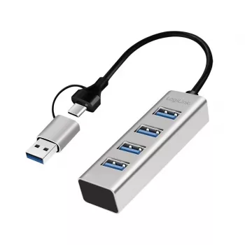 Hub USB 3.0 4 portas USB-A 5 Gbit/s
