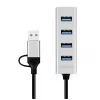 Hub USB 3.0 4 portas USB-A 5 Gbit/s