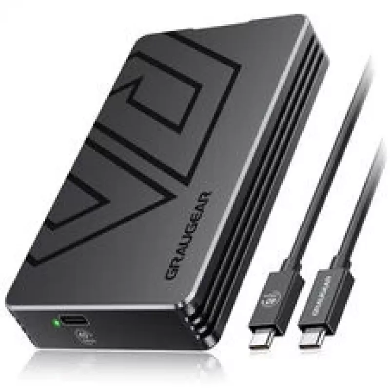 Caixa externa para SSD M.2 GrauGear G-M2U4-40G01 com PCIe 4.0 e USB‑C