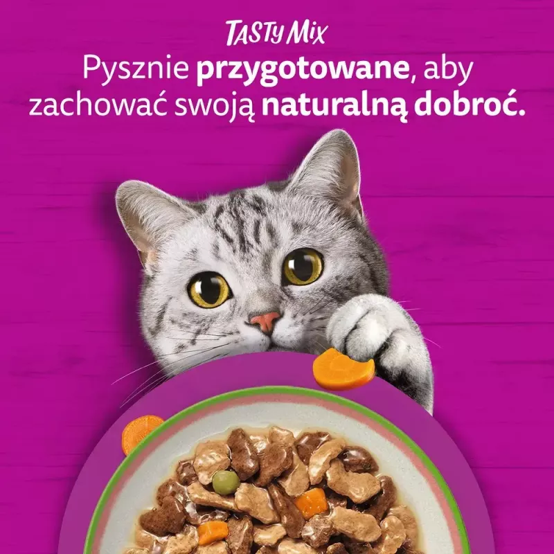 Comida húmida para gatos Whiskas Tasty Mix Chef's Selection em molho 40×85 g saquetas