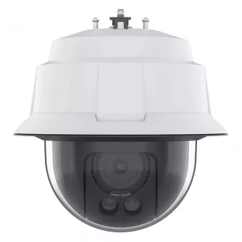 Câmara dome IP PTZ AXIS Q6086-E — montagem no teto em exterior, 2688×1512, zoom ótico 32x, digital 12x, 6,64–225,5 mm
