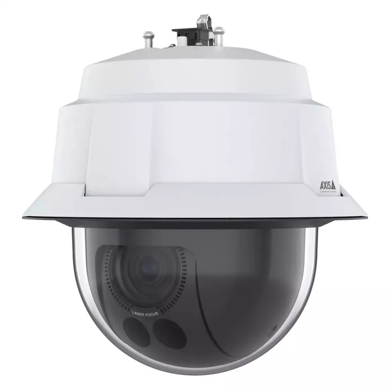 Câmara dome IP PTZ AXIS Q6086-E — montagem no teto em exterior, 2688×1512, zoom ótico 32x, digital 12x, 6,64–225,5 mm