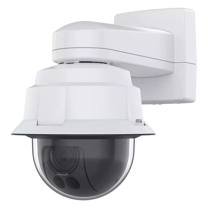 Câmara dome IP PTZ AXIS Q6086-E — montagem no teto em exterior, 2688×1512, zoom ótico 32x, digital 12x, 6,64–225,5 mm
