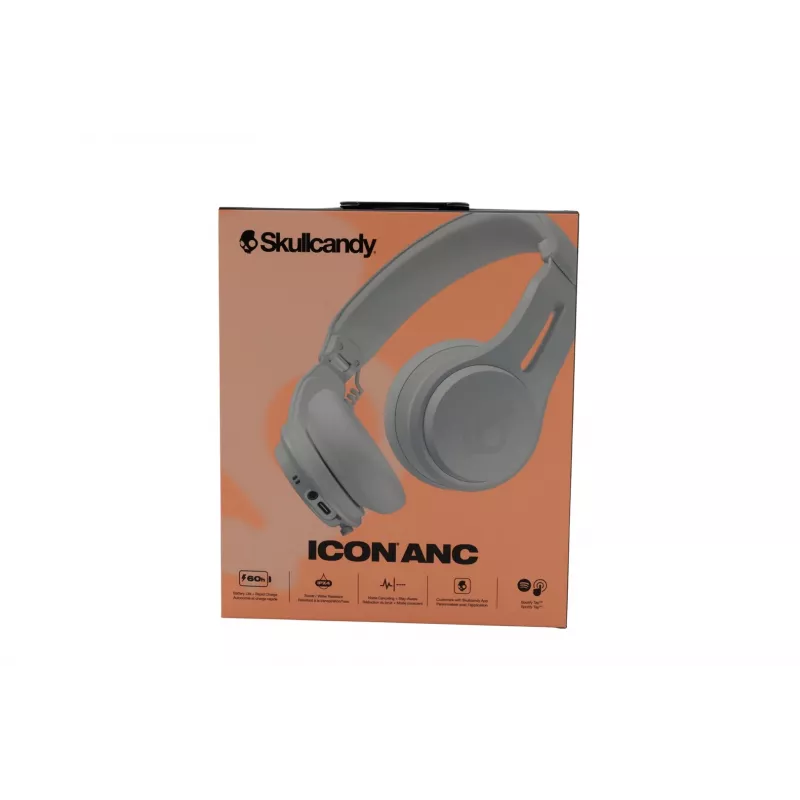 Auscultadores on-ear sem fios Skullcandy Icon ANC Orange Glow Bluetooth 5.3 ANC (S5IOW-S951)