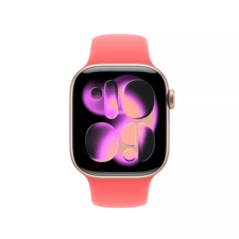 Pulseira desportiva para Apple Watch 42mm – Bright Guava (S/M), pulso 130–180 mm