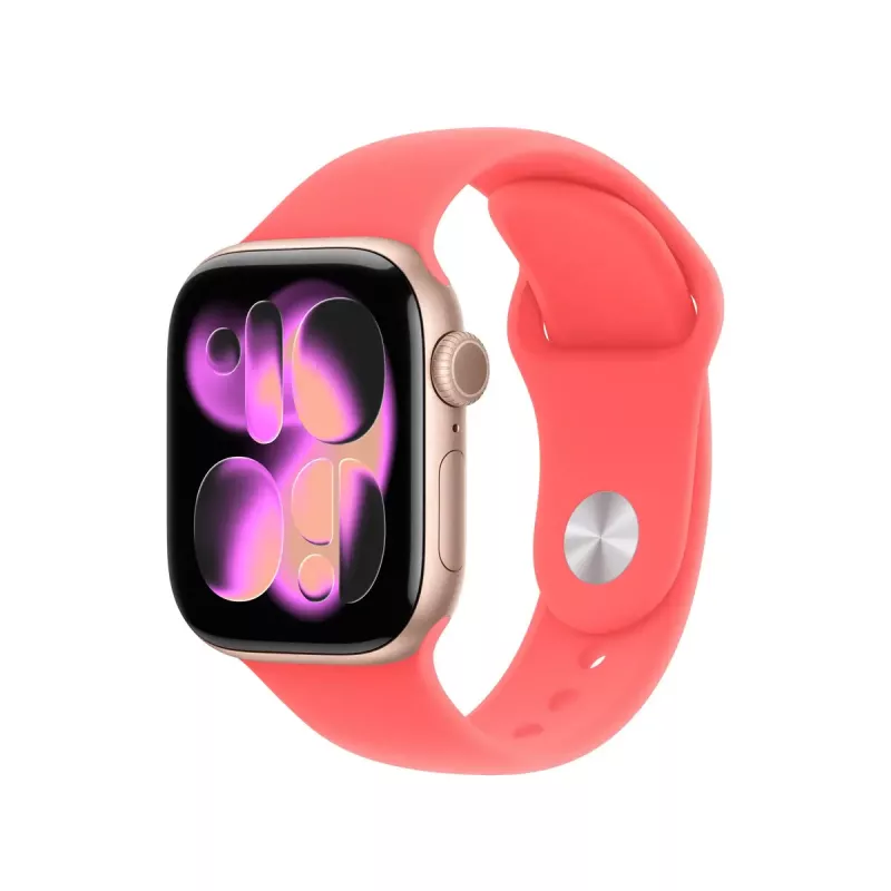 Pulseira desportiva para Apple Watch 42mm – Bright Guava (S/M), pulso 130–180 mm