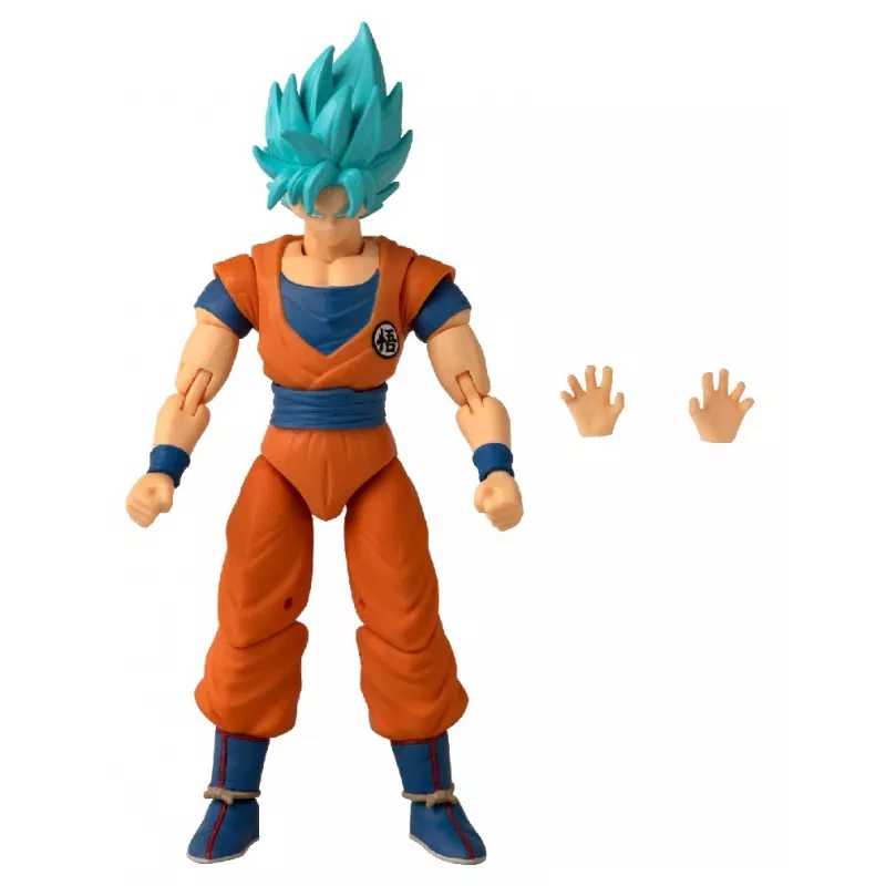 Figura de ação Bandai Dragon Stars Super Saiyan Blue Goku V2 — figura colecionável articulada