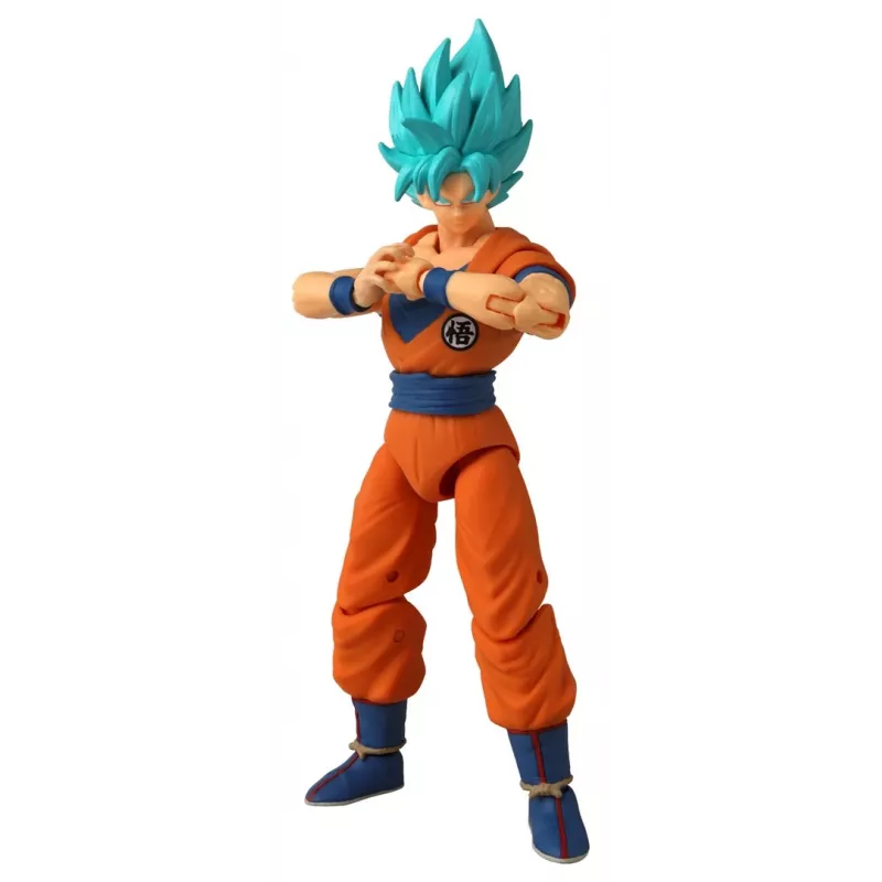 Figura de ação Bandai Dragon Stars Super Saiyan Blue Goku V2 — figura colecionável articulada