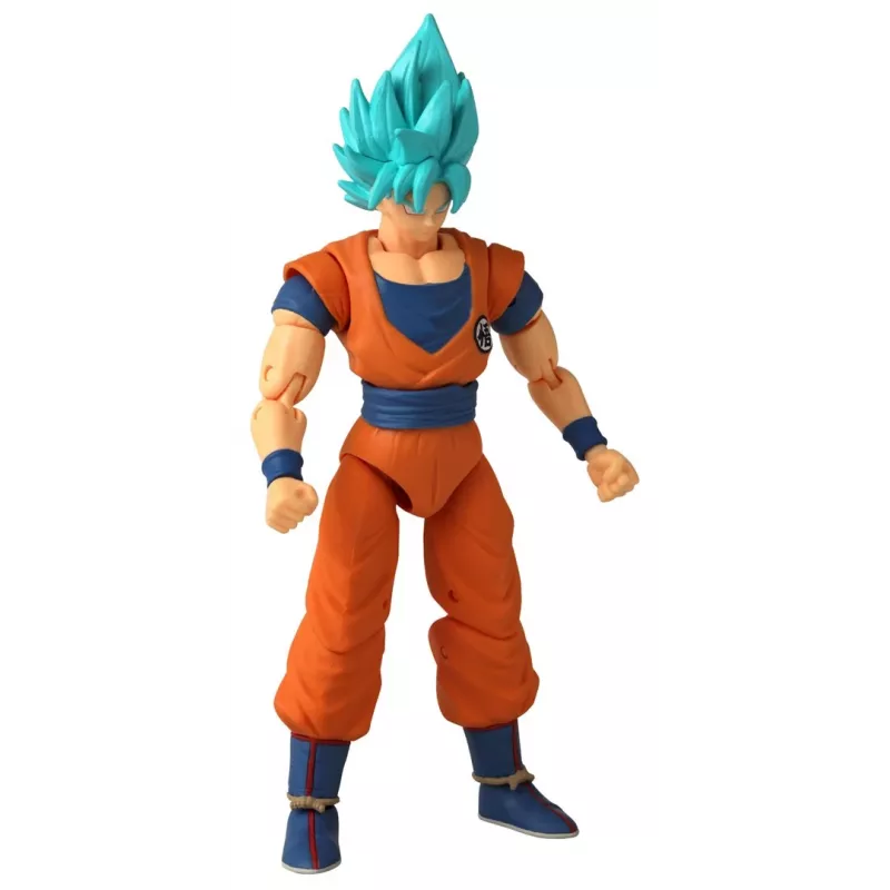 Figura de ação Bandai Dragon Stars Super Saiyan Blue Goku V2 — figura colecionável articulada