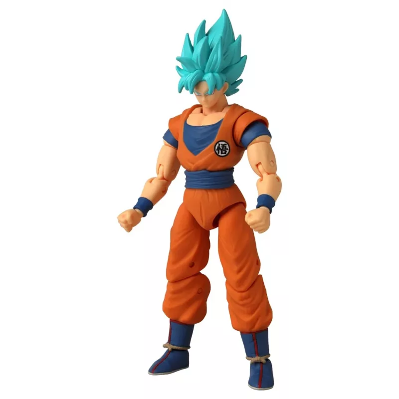 Figura de ação Bandai Dragon Stars Super Saiyan Blue Goku V2 — figura colecionável articulada