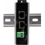 Injetor Ethernet PoE Gigabit Exsys EX-6007POE-WT — 1×Gigabit RJ45, PoE, terminal de ligação 12–24V