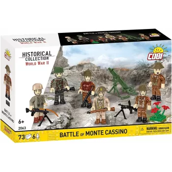 Blocos de construção Cobi Blocks Batalha de Monte Cassino diorama militar histórico COBI-2063