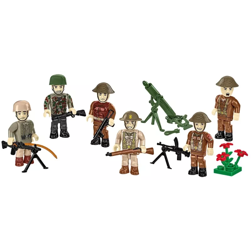 Blocos de construção Cobi Blocks Batalha de Monte Cassino diorama militar histórico COBI-2063