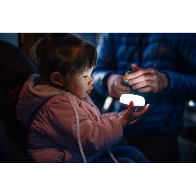 Lanterna de campismo a pilhas Ledlenser Kidcamp6 — LED RGB, 60 lm, AAA, caixa em ABS, 95 g
