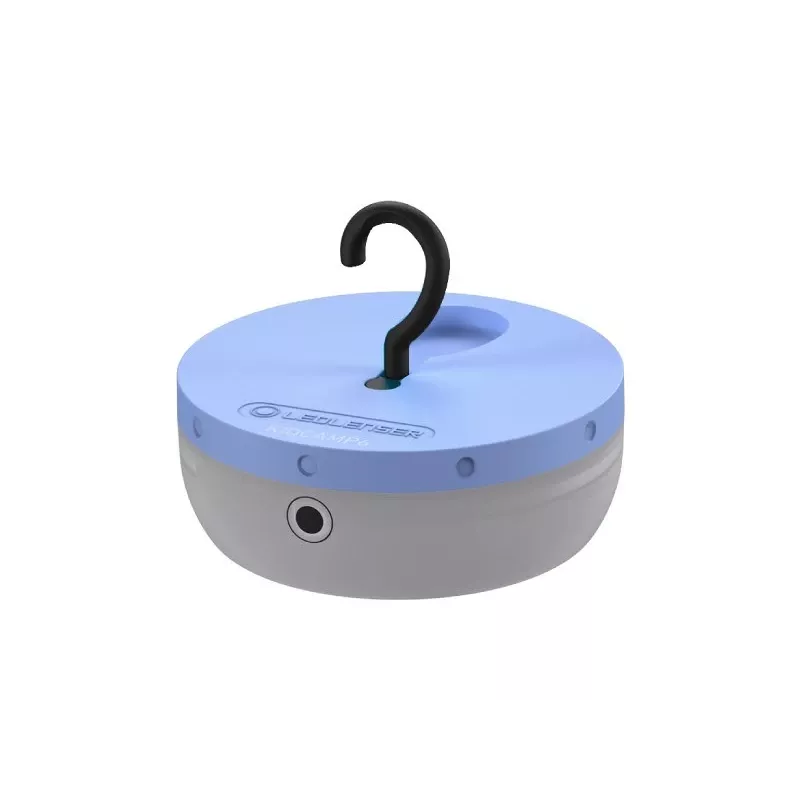 Lanterna de campismo a pilhas Ledlenser Kidcamp6 — LED RGB, 60 lm, AAA, caixa em ABS, 95 g