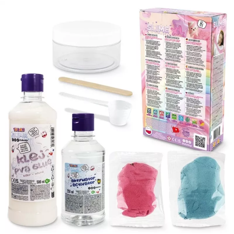 Brinquedo de trabalhos manuais TUBAN TU3864 — conjunto de slime DIY, conjunto de arte e trabalhos manuais da Polónia