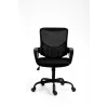 Cadeira de escritório ActiveJet YK507 preta – cadeira giratória ergonómica, tecido/PU, altura ajustável