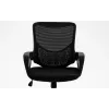 Cadeira de escritório ActiveJet YK507 preta – cadeira giratória ergonómica, tecido/PU, altura ajustável