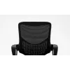 Cadeira de escritório ActiveJet YK507 preta – cadeira giratória ergonómica, tecido/PU, altura ajustável