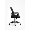 Cadeira de escritório ActiveJet YK507 preta – cadeira giratória ergonómica, tecido/PU, altura ajustável