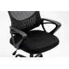 Cadeira de escritório ActiveJet YK507 preta – cadeira giratória ergonómica, tecido/PU, altura ajustável
