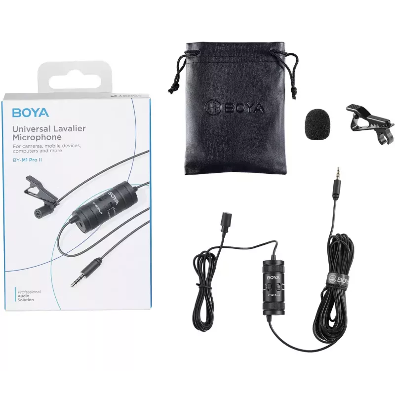 Microfone Boya BY-M1 Pro II Lavalier