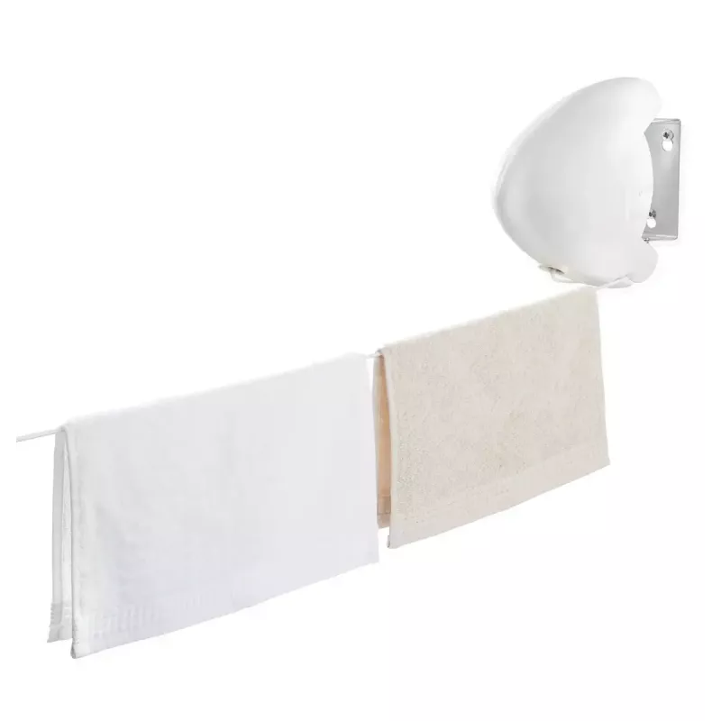 Estendal de parede Leifheit Rollfix Single 80 Longline – estendal retrátil que poupa espaço