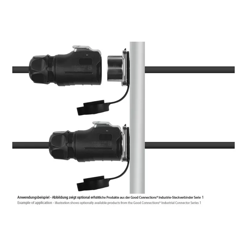 Conector industrial Good Connections S1 - Power 4 pinos M20