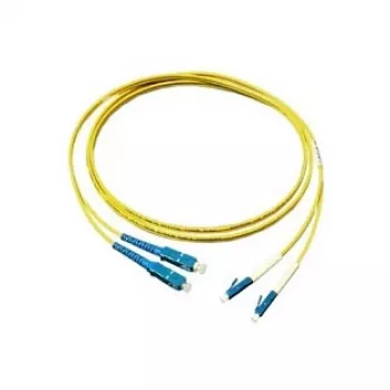 Cabo de patch de fibra ótica duplex OS2 (monomodo, 9/125) LC/SC, LSZH, polaridade reversível, 15m, GoodConnections
