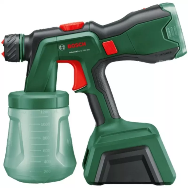 Pistola de pintura a bateria UniversalSpray 18V-300 solo (verde, sem bateria e carregador, POWER FOR ALL ALLIANCE)