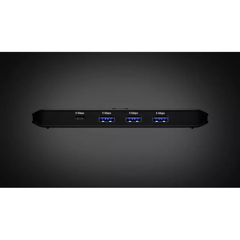 Comutador de partilha USB 3.2 Gen1 2x4 ATEN US5324 com host A + C e 4 portas de dispositivo