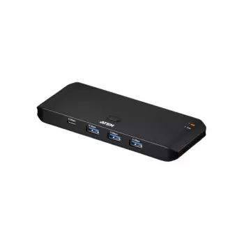 Comutador de partilha USB 3.2 Gen 1 ATEN US4324 — 2x host para 4x dispositivo, interfaces USB-A/USB-C, 5 Gbit/s