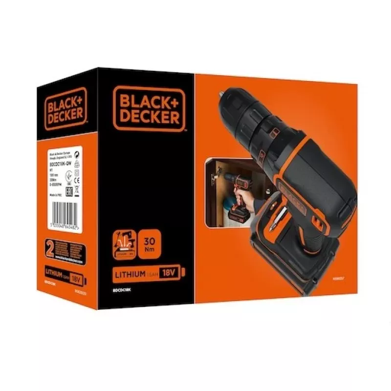 Black & Decker BDCDC18-QW berbequim 650 rpm preto, laranja