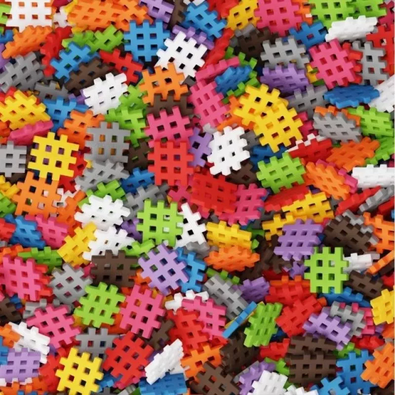 Blocos de construção Marioinex Mini Waffle 200 peças – sistema de construção em plástico para encaixar