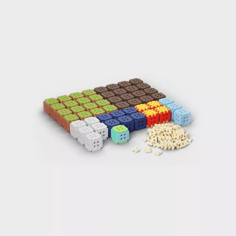 Blocos Marioinex Mini Waffel 406 peças — conjunto de construção para brincadeira criativa