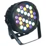 LIGHT4ME Preto PAR 30x3W RGBA-UV projetor LED