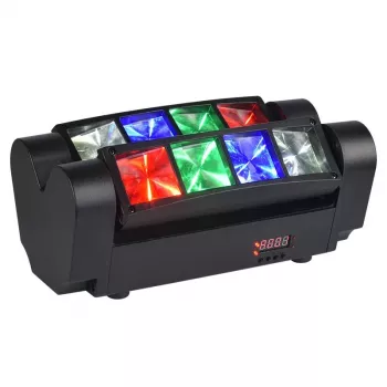 LIGHT4ME Spider MKII Turbo - Efeito LED 8x3W RGBW