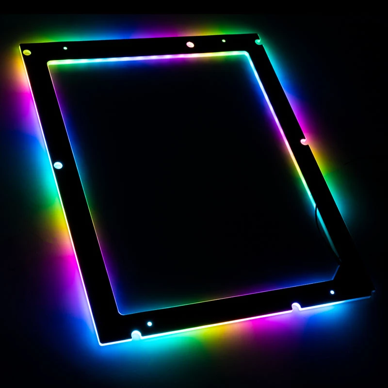 Lamptron moldura LED ARGB para placa-mãe ATX – preto