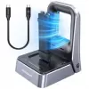 Docking station GrauGear G-M2DK2-20G para SSD M.2 NVMe e M.2 NGFF (SATA), USB 3.2