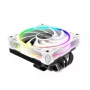 Dissipador de CPU Akasa SOHO H6L RGB branco – dissipador Low-Profile com ventoinha RGB, compatível com sistemas compactos Mini-ITX