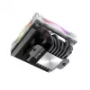 Dissipador de CPU Akasa SOHO H6L RGB branco – dissipador Low-Profile com ventoinha RGB, compatível com sistemas compactos Mini-ITX