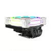 Dissipador de CPU Akasa SOHO H6L RGB branco – dissipador Low-Profile com ventoinha RGB, compatível com sistemas compactos Mini-ITX