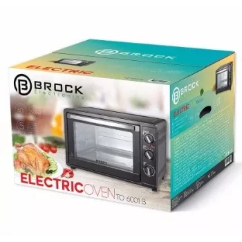 Mini-forno Brock Electronics TO 6001 B – 60 l, 2200 W, preto