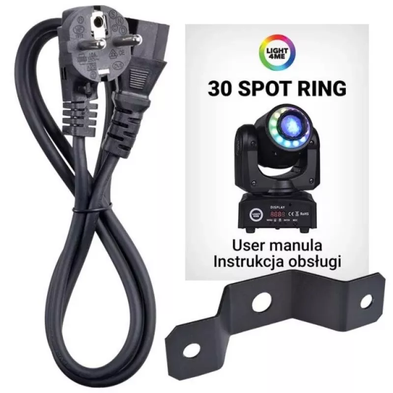 LIGHT4ME 30 SPOT RING - Foco LED Moving-Head, 30 W