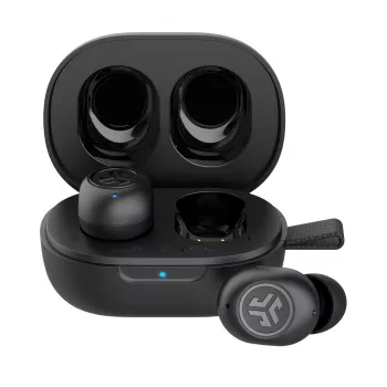Auscultadores Jlab JBuds Mini True Wireless – Auscultadores Bluetooth In-Ear pretos, microfone integrado